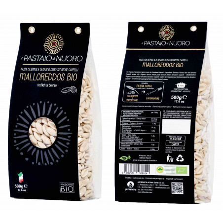 Organic Sardinian Malloreddus, Kamut durum wheat Pastificio Artinpasta