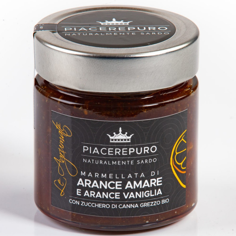 Figs jam from Sardinia and organic raw cane sugar - Piacere Puro