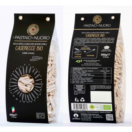 Organic Sardinian Malloreddus, Cappelli durum wheat Pastificio Artinpasta