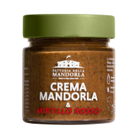 CREMA BIO DI MANDORLA E MIRTILLI ROSSI - La Fattoria della Mandorla CREMA BIO DI MANDORLA E MIRTILLI ROSSI - La Fattoria della Mandorla
