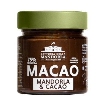MACAO - CREMA BIO DI MANDORLA E CACAO - La Fattoria della Mandorla