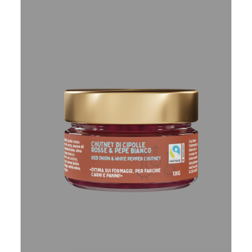 Chutney di Cipolle Rosse e Pepe Bianco - 3x120g - Nostos