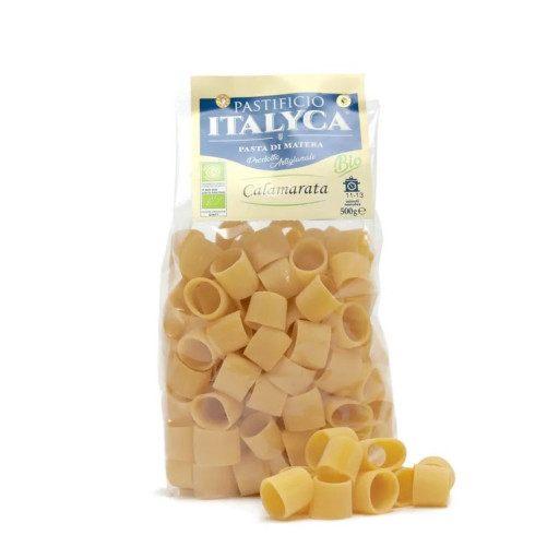 Calamarata Bio – Pâtes de Blé Dur – Produites en Basilicate – Paquet de 500 g – Pastificio Italyca