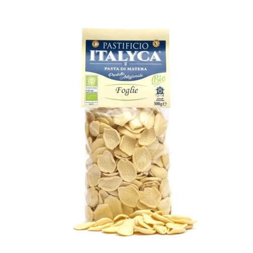 Foglie Bio - Pâtes de semoule de blé dur - Produites en Basilicate - Paquet de 500 g - Pastificio Italyca