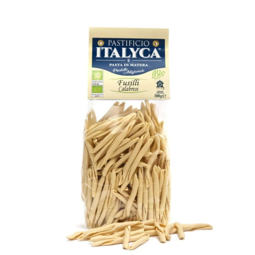 Bio-Kalabrische Fusilli - Hartweizenpasta - Hergestellt in der Basilikata - 500-g-Packung - Pastificio Italyca