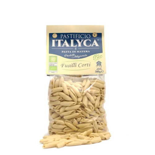 Bio-Kurze Fusilli - Hartweizenpasta - Hergestellt in der Basilikata - 500-g-Packung - Pastificio Italyca