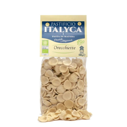 Organic Orecchiette - Durum Wheat Pasta - Produced in Basilicata - 500 g Pack - Pastificio Italyca