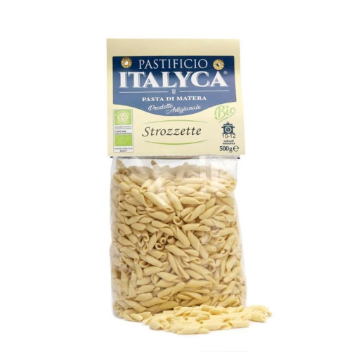 Organic Strozzette - Durum Wheat Pasta - Made in Basilicata - 500 g Pack - Pastificio Italyca
