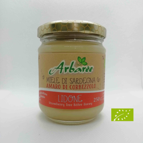 Bio Honey Honey - Vente en gros Vente - 12 x 250 gr) - Miel amer sarde typique - 250 gr - Arbarèe Jar