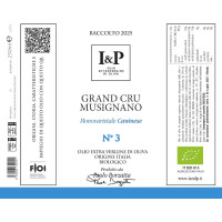 N°3 - Grand Cru Musignano - Caninese - Olio Extravergine di Oliva - Prodotto Tipico del Lazio - Bottigia da 250 ml - I & P N°3 - Grand Cru Musignano - Caninese - Olio Extravergine di Oliva - Prodotto Tipico del Lazio - Bottigia da 250 ml - I & P