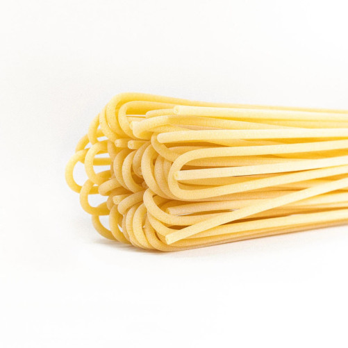 BIO Bucatini – Bio-Hartweizenpasta – Hergestellt im Latium – 500-g-Packung – Pasta Mannetti