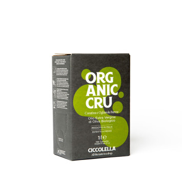 Organic Cru - Blend Coratina e Ogliarola Barese Biologico - Bag Box da 1 L - Ciccolella