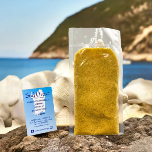 Bottarga di Muggine Grattugiata - Prodotto Tipico Sardo - Prodotto ad Iglesias - Busta da 40 gr - Sud Ovest