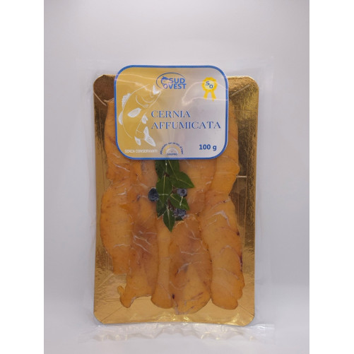 Geräucherter Zackenbarsch in Scheiben - Sardisches Fischprodukt - 100-g-Packung - Hergestellt in Iglesias - Sud Ovest