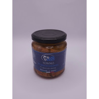 Filetti di Tonno del Mediterraneo in Olio d’Oliva - Prodotto Ittico Sardo - Vasetto da 1650 - Prodotto ad Iglesias - Sud Ovest