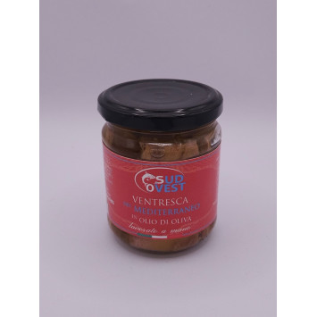 Ventresca di Tonno del Mediterraneo in Olio d’Oliva - Vasetto da 200 g - Sud Ovest