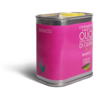 Olio extra vergine di oliva e basilico - Oleificio Corrias Olio extra vergine di oliva e basilico - Oleificio Corrias