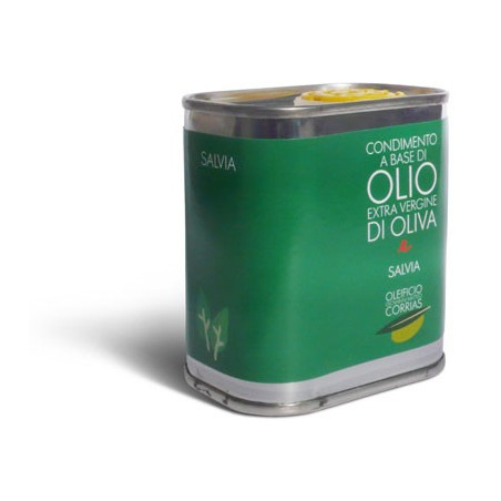 Olio extra vergine di oliva e salvia - Oleificio Corrias