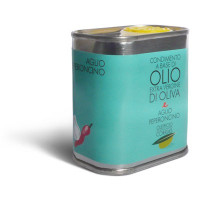 Olio extra vergine di oliva, aromatizzato all'aglio e peperoncino - Oleificio Corrias Olio extra vergine di oliva, aromatizzato all'aglio e peperoncino - Oleificio Corrias