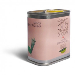 Olio extra vergine di oliva menta e erba cipollina - Oleificio Corrias